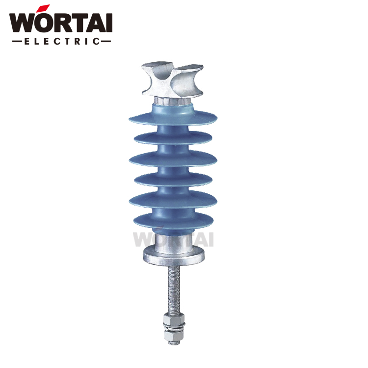 Wortai Composite Polymer Suspension Insulators Tension Insulator with Silicone Rubber ECR Rod and End Fitting Ball Socket Clevis Tongue Y Clevis Oval 24kv 70kn